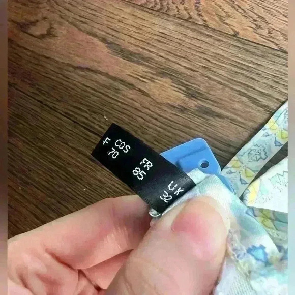 Change Women’s Blue Yellow Boho Bikini Beach Coastal Cute Swimsuit Top 32 - Picture 7 of 13